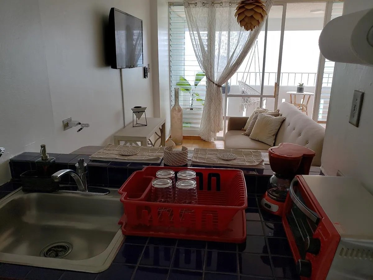 Gorgeous Beach Front Studio With Electricity Water Ac Luquillo 0*,  Puerto Rico